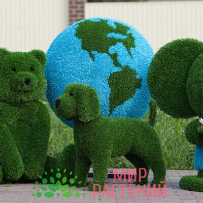 Набор топиарных фигур для детской площадки "Зеленая планета"