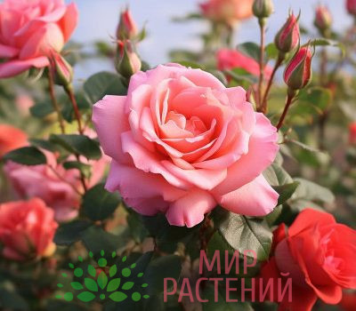 Роза флорибунда Zamba. Замба